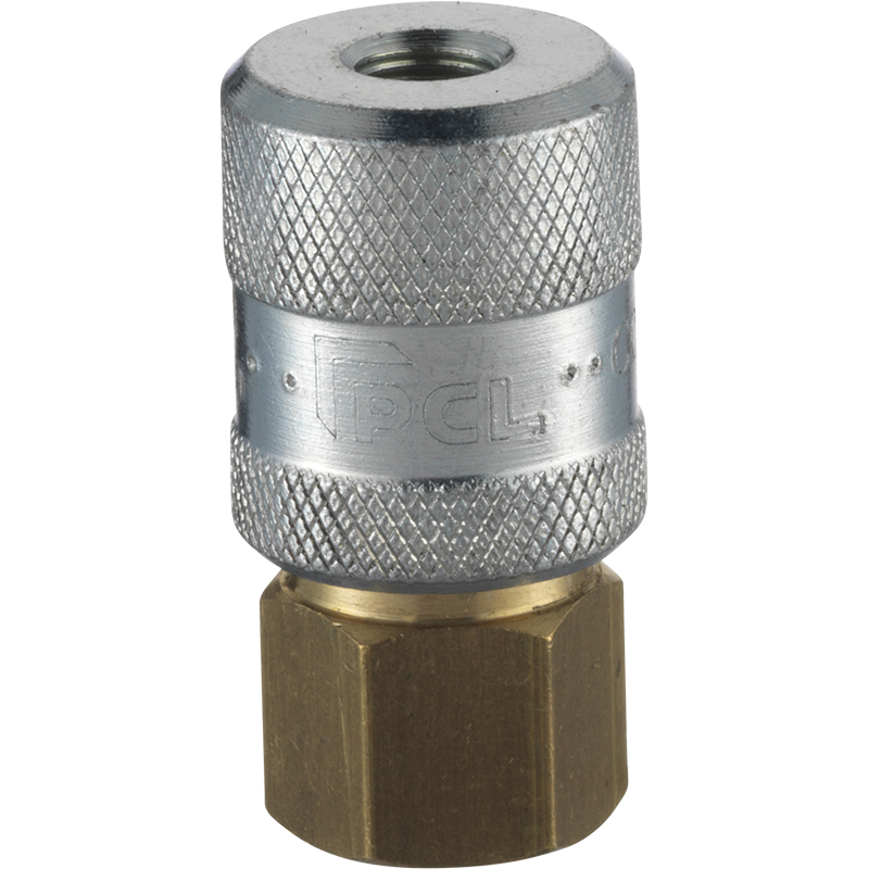 PCL CO9P03 8V1 ScrewOn Tyre Valve Connector, Female Thread Rp 1/4