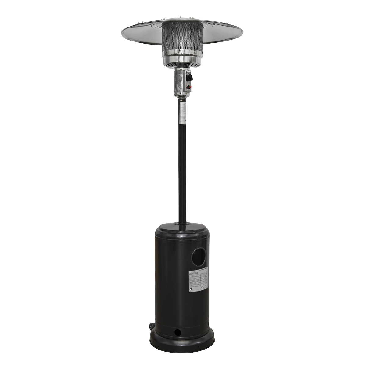 Dellonda DG1 Outdoor Garden Gas Patio Heater 13kW Commercial u0026 Domestic  Use, Black